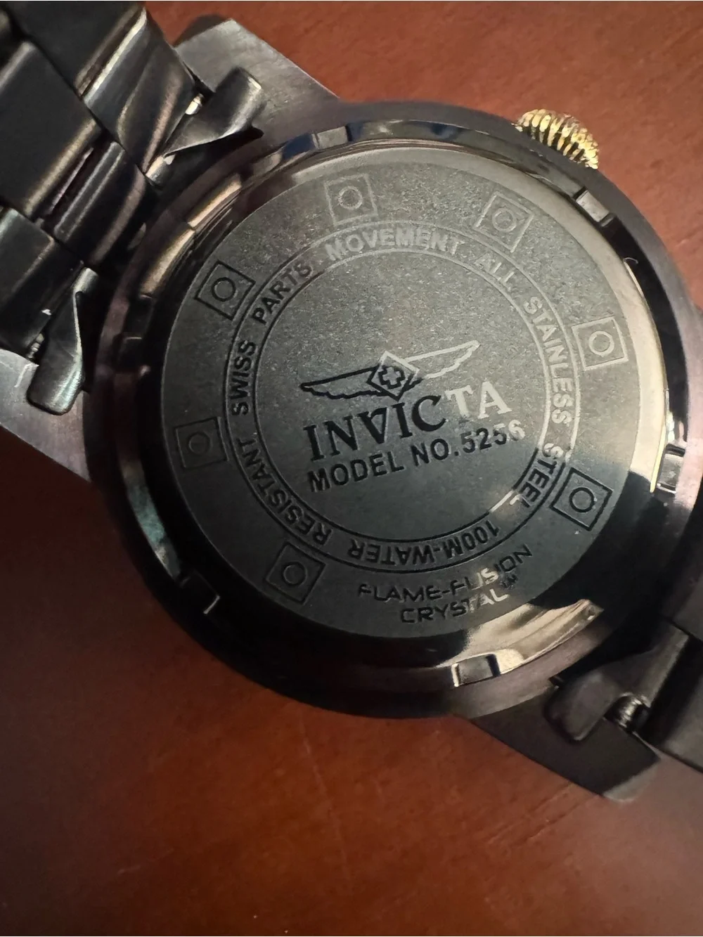 Invicta Black and Gold Men's Watch - Needs Battery